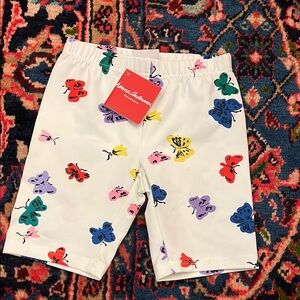 Hanna Andersson Colorful Butterfly Print Girl Shorts 6-7T 🩷❣️